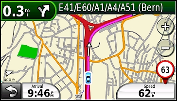GARMIN nuvifone G60 - Direction - Track Up