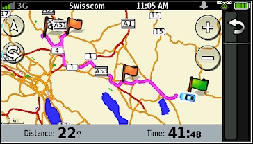 GARMIN nuvifone G60 - Route