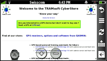 GARMIN nuvifone G60 - Web Browser