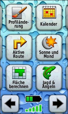 GARMIN Oregon 200 Hauptmenu (3 von 4)