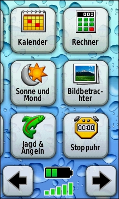 GARMIN Oregon 200 Hauptmenu (4 von 4)