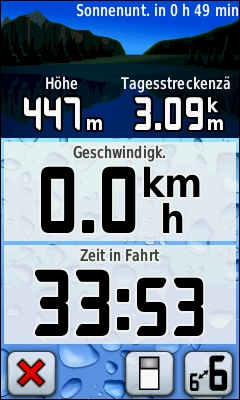 GARMIN Oregon 450 / 450t Trip Computer mit grosser Schrift