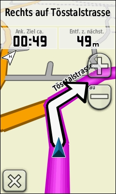 GARMIN Oregon 550t Navigation Karte