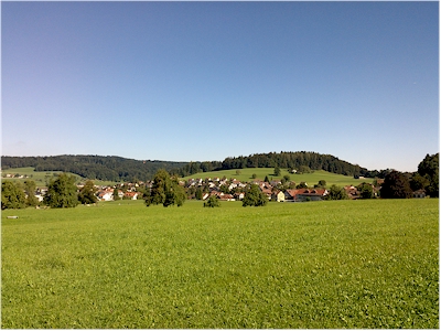 Hittnau - Dorf in laendlicher Umgebung