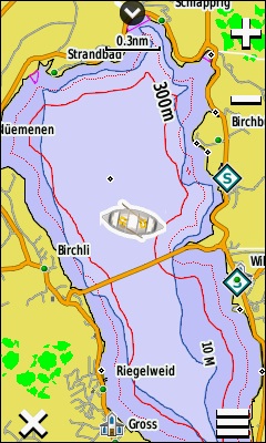 GARMIN Oregon 700-Serie - Schweizer Seenkarte