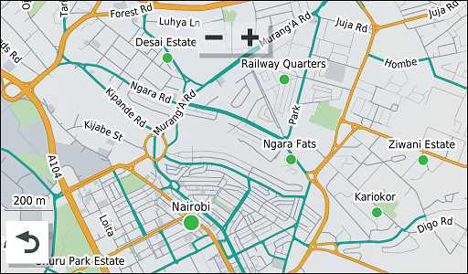 GARMIN Overlander - City Navigator Ost- und Westafrika: Nairobi